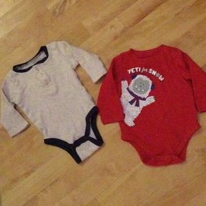 Comfy long sleeve onesies size 3-6M